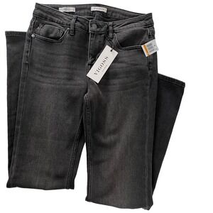 Vigoss Marley Boot Cut Jeans Women 29x30 Black Mid Rise Stretch Denim Y2K Grunge